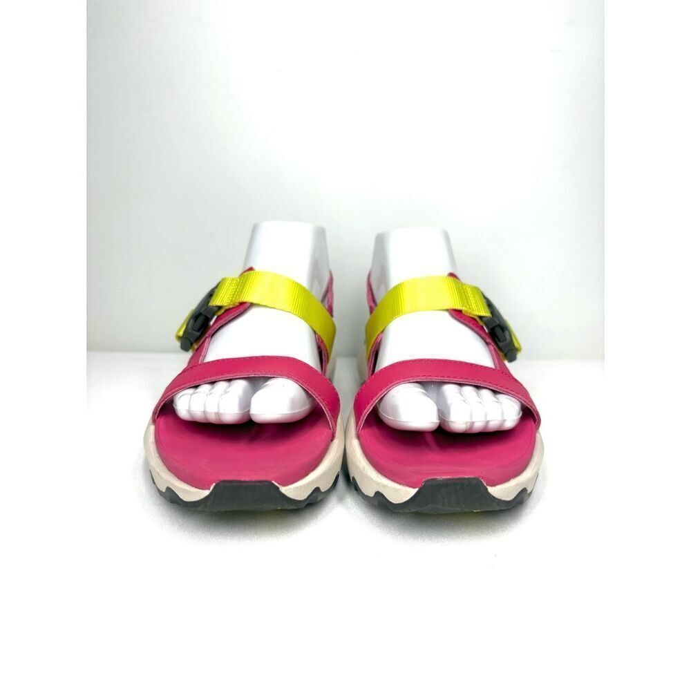 Sorel Kinetic Impact Leather Sling Sandal Sport Women Pink Yellow Ajustable 8 - Picture 3 of 7